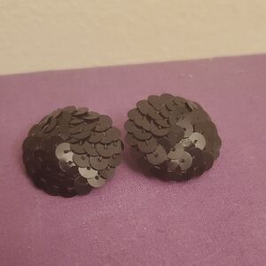 Black Sequin Earrings